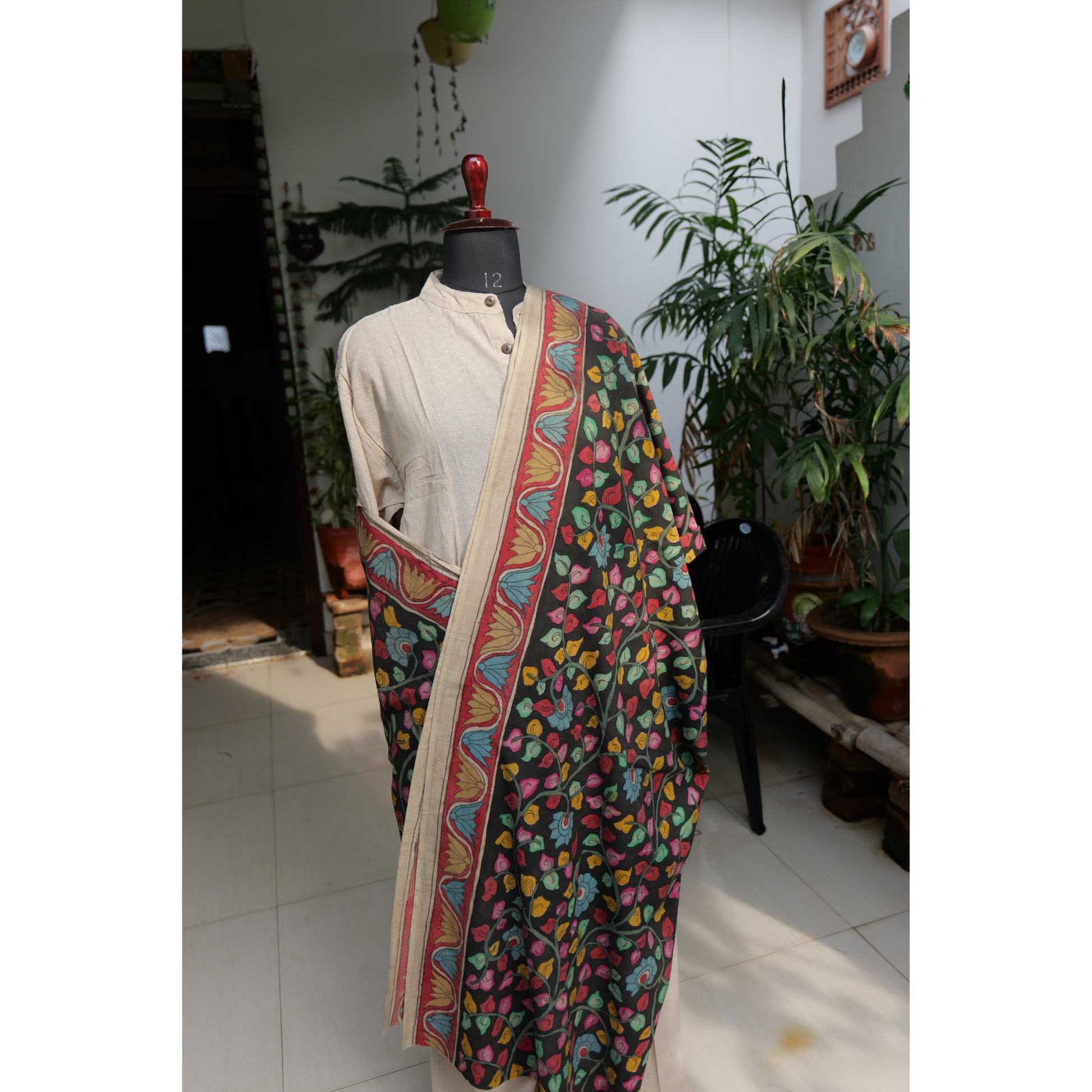 HAND-PAINTED KALAMKARI FABRIC — EARTH IN EVERY BRUSHSTROKE