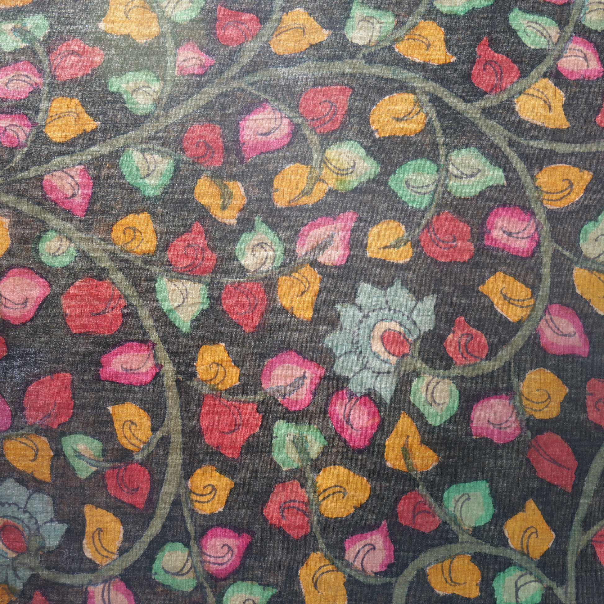 HAND-PAINTED KALAMKARI FABRIC — EARTH IN EVERY BRUSHSTROKE