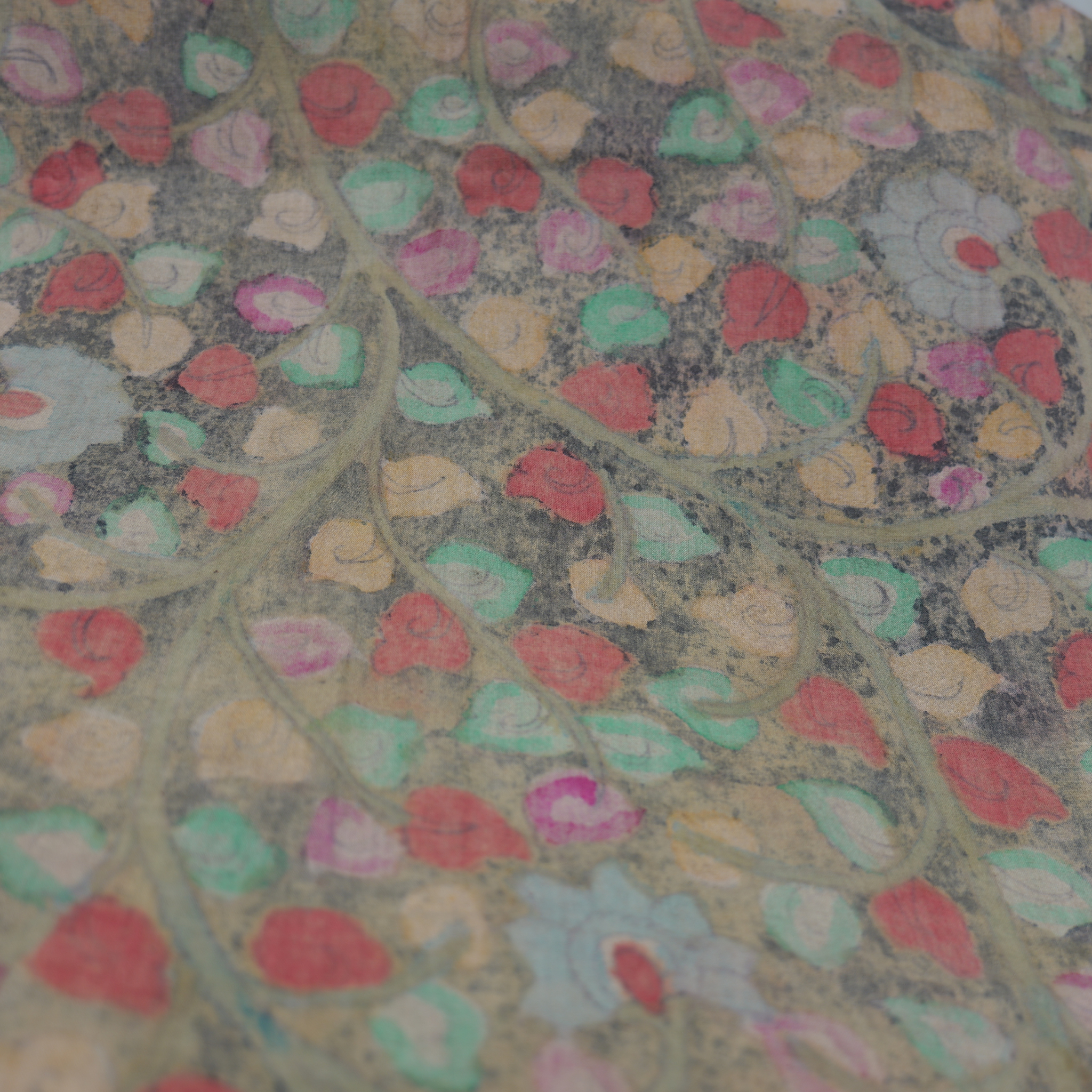 HAND-PAINTED KALAMKARI FABRIC — EARTH IN EVERY BRUSHSTROKE