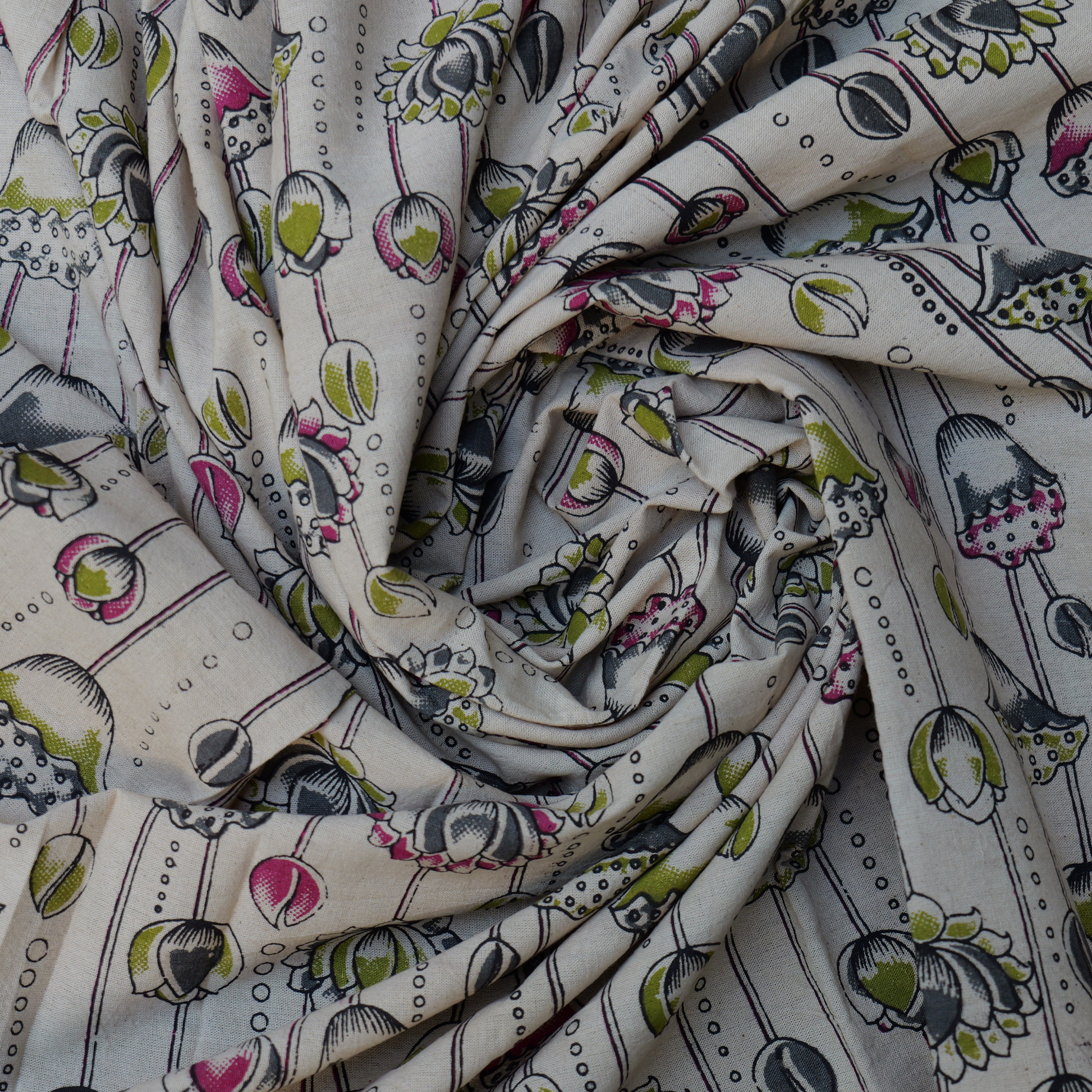 KALAMKARI PRINTED FABRIC — ART IN EVERY YARD