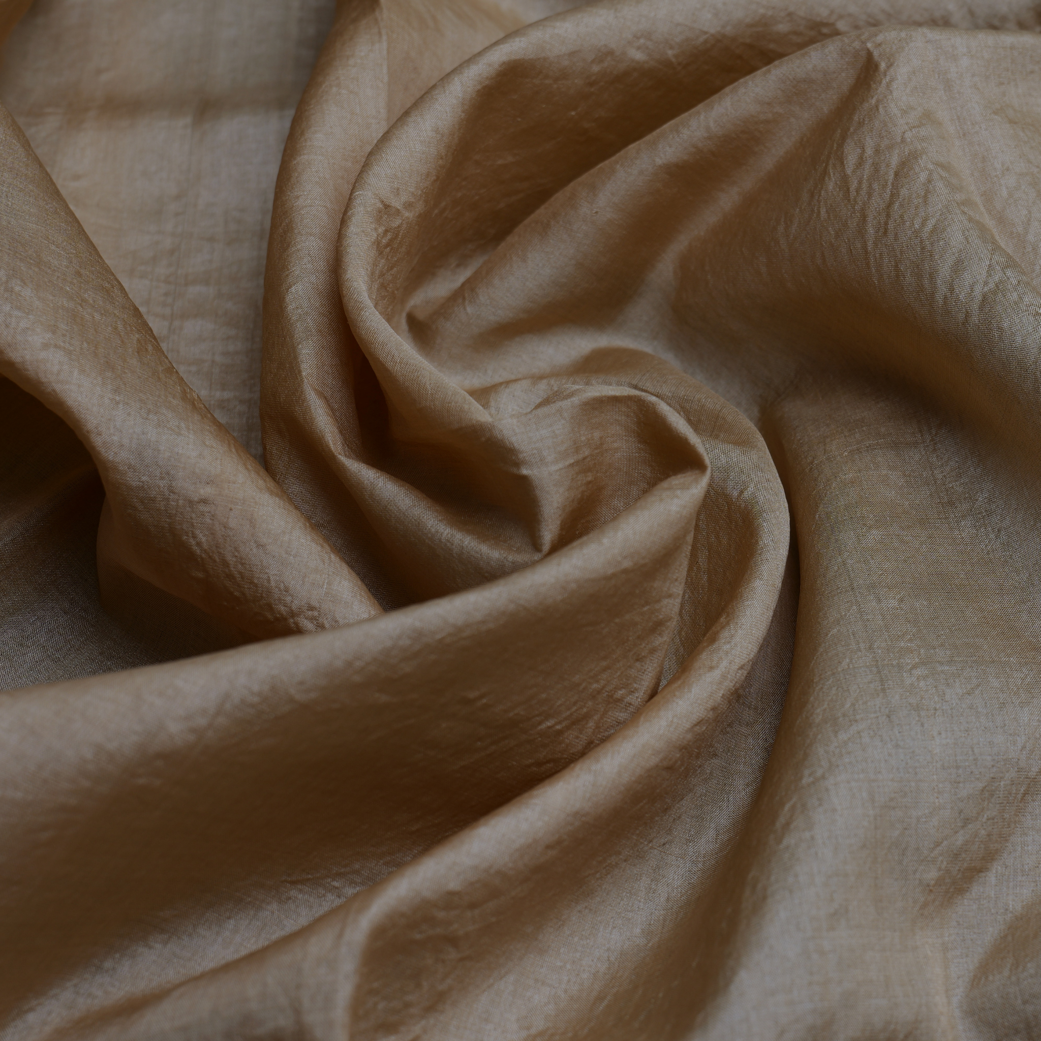 Handloom Muga–Tussar Silk Blend Fabric — Golden Heritage Pure. Radiant. Handwoven Grace.
